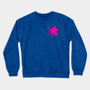 Team Peace Pink By Abby Anime(c) Crewneck Sweatshirt